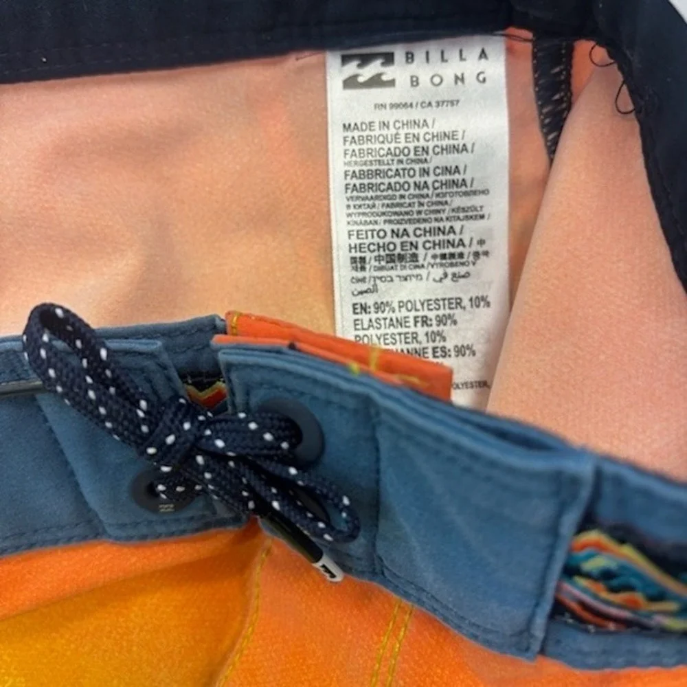 New Billabong‎ Board Shorts Wave Washed Recycler Swim Trunks Size 27